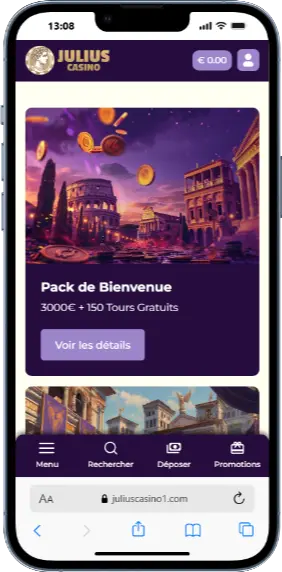 Julius Casino bonus di bienvenue